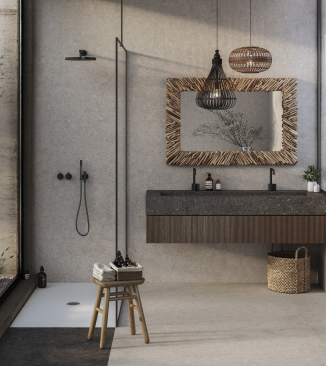 Baño hecho con dekton